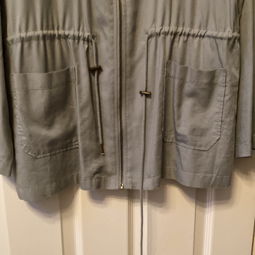 Sanctuary Zip Front Drawstring Jacket With Two Fr… - image 5